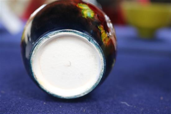 A small Moorcroft anenome flambe vase